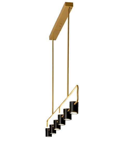 6 Light 72" Wide Linear Pendant