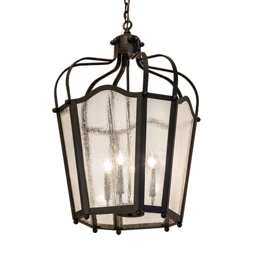 4 Light 22" Wide Taper Candle Pendant