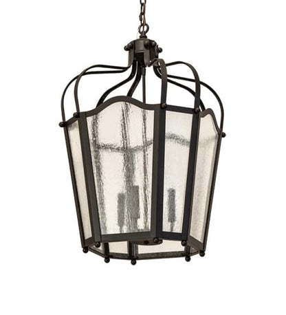 4 Light 22" Wide Taper Candle Pendant