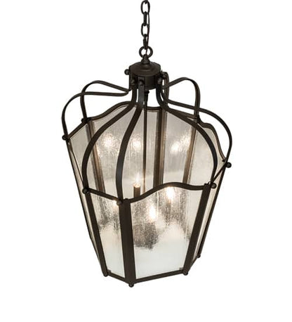 4 Light 22" Wide Taper Candle Pendant