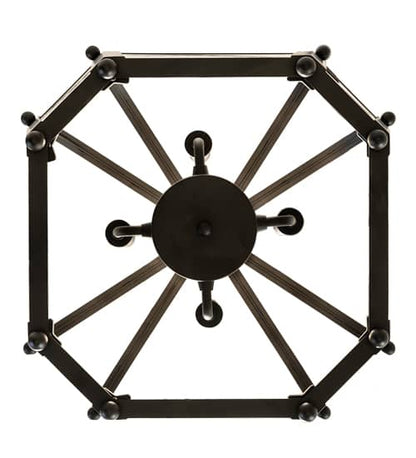 4 Light 22" Wide Taper Candle Pendant
