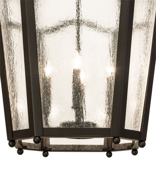 4 Light 22" Wide Taper Candle Pendant