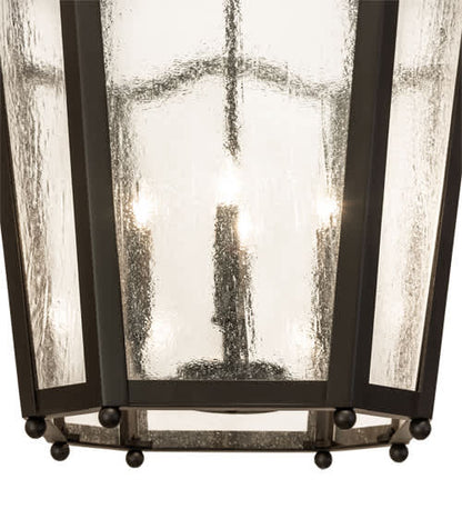4 Light 22" Wide Taper Candle Pendant
