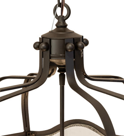 4 Light 22" Wide Taper Candle Pendant