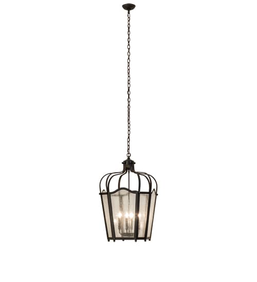 4 Light 22" Wide Taper Candle Pendant