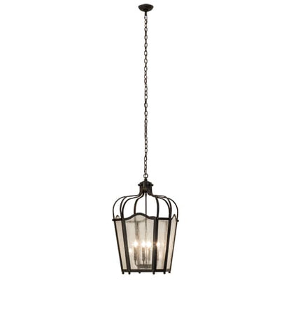 4 Light 22" Wide Taper Candle Pendant