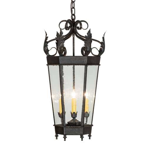 4 Light 14" Wide Taper Candle Pendant