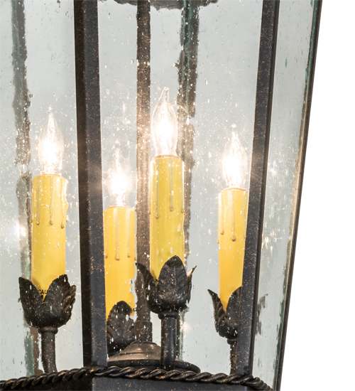 4 Light 14" Wide Taper Candle Pendant