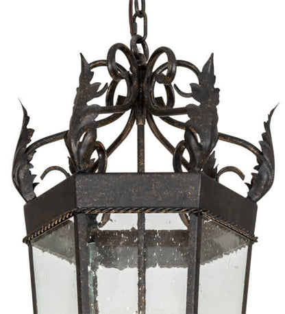 4 Light 14" Wide Taper Candle Pendant