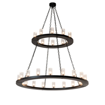 Meyda Tiffany Loxley 28 Light 60" Wide Ring Chandelier
