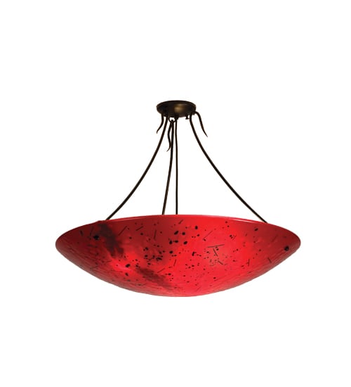 Metro Fusion 3 Light 30" Wide Semi-Flush Bowl Ceiling Fixture