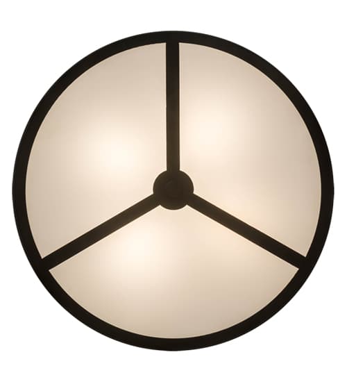 Horseshoe 4 Light 30" Wide Semi-Flush Drum Ceiling Fixture