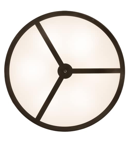 Horseshoe 6 Light 36" Wide Semi-Flush Drum Ceiling Fixture