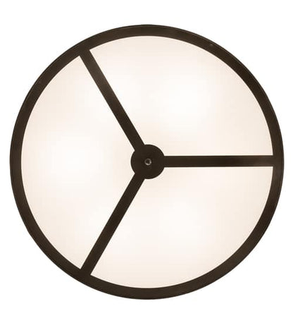 Horseshoe 6 Light 36" Wide Semi-Flush Drum Ceiling Fixture
