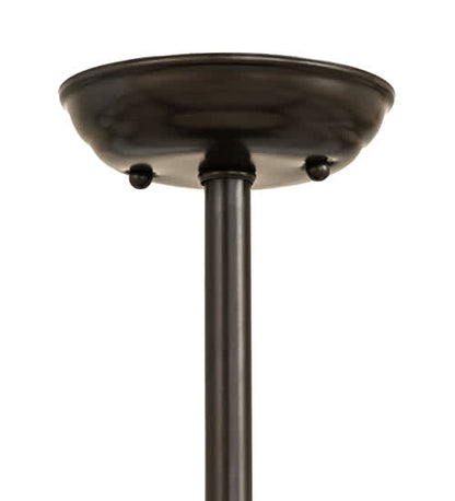 Horseshoe 6 Light 36" Wide Semi-Flush Drum Ceiling Fixture