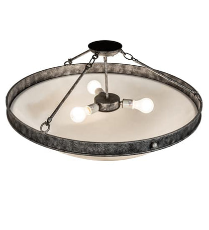Dionne 3 Light 31" Wide Semi-Flush Bowl Ceiling Fixture
