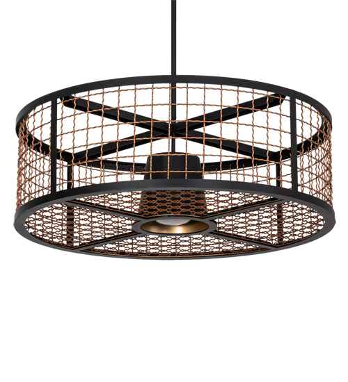 30" Wide Cage Pendant