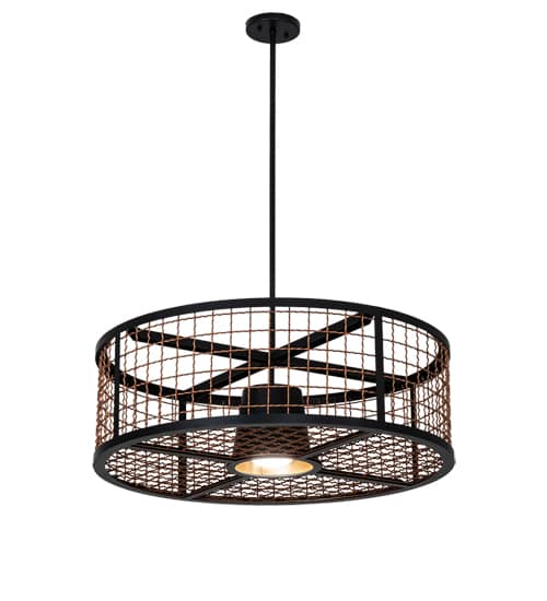 30" Wide Cage Pendant