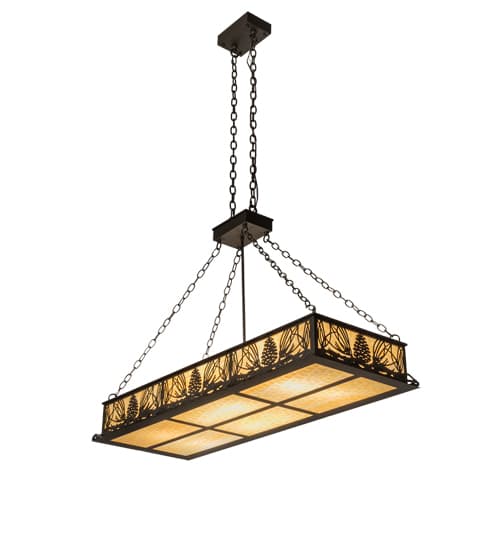 8 Light 48" Wide Linear Pendant