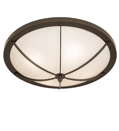 Dominga 4 Light 24" Wide Flush Mount Bowl Ceiling Fixture - Timeless Bronze Finish