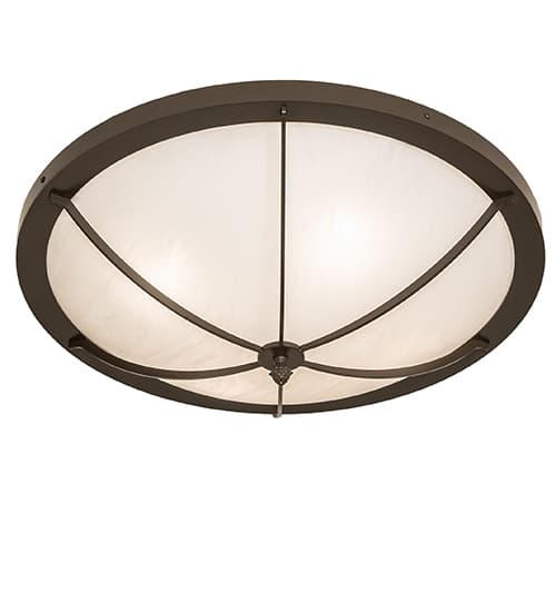 Dominga 4 Light 24" Wide Flush Mount Bowl Ceiling Fixture - Timeless Bronze Finish