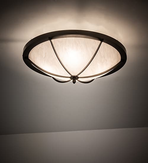 Dominga 4 Light 24" Wide Flush Mount Bowl Ceiling Fixture - Timeless Bronze Finish