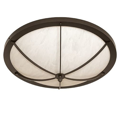 Dominga 4 Light 24" Wide Flush Mount Bowl Ceiling Fixture - Timeless Bronze Finish
