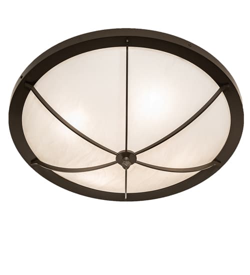 Dominga 4 Light 24" Wide Flush Mount Bowl Ceiling Fixture - Timeless Bronze Finish