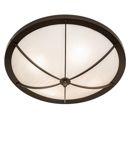 Dominga 4 Light 24" Wide Flush Mount Bowl Ceiling Fixture - Timeless Bronze Finish