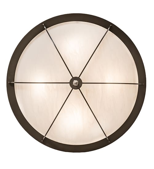 Dominga 4 Light 24" Wide Flush Mount Bowl Ceiling Fixture - Timeless Bronze Finish