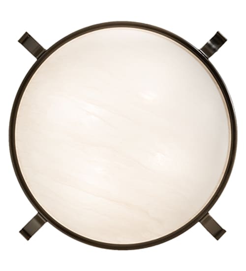 Almeria 4 Light 32" Wide Semi-Flush Bowl Ceiling Fixture - Timeless Bronze Finish