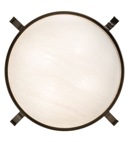 Almeria 4 Light 32" Wide Semi-Flush Bowl Ceiling Fixture - Timeless Bronze Finish