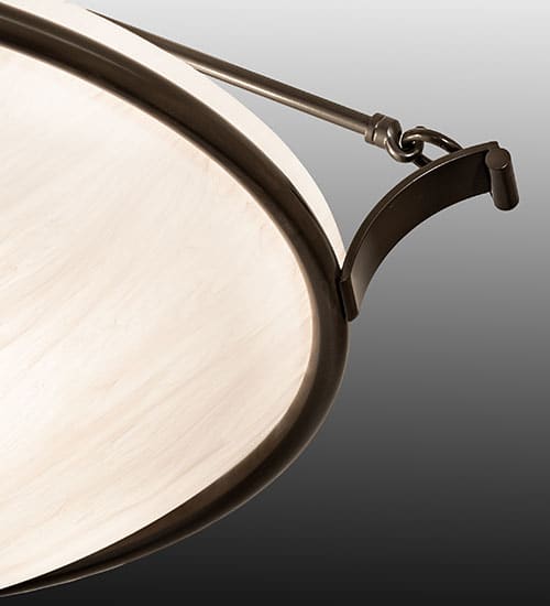 Almeria 4 Light 32" Wide Semi-Flush Bowl Ceiling Fixture - Timeless Bronze Finish