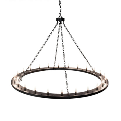Meyda Tiffany Loxley 24 Light 72" Wide Taper Candle Ring Chandelier