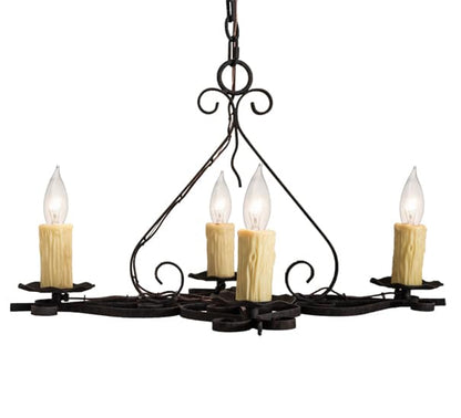 Elianna 4 Light 22" Wide Taper Candle Style Chandelier