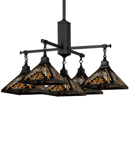 Square Nuevo Mission 5 Light 51" Wide Chandelier
