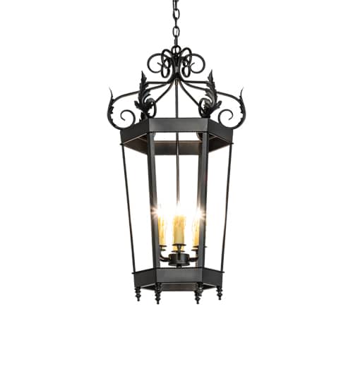 6 Light 20" Wide Taper Candle Pendant