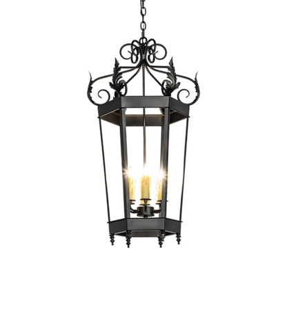 6 Light 20" Wide Taper Candle Pendant