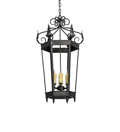 6 Light 20" Wide Taper Candle Pendant