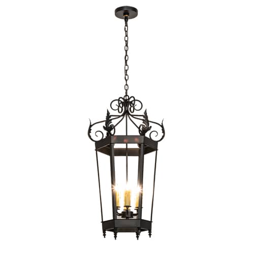 6 Light 20" Wide Taper Candle Pendant