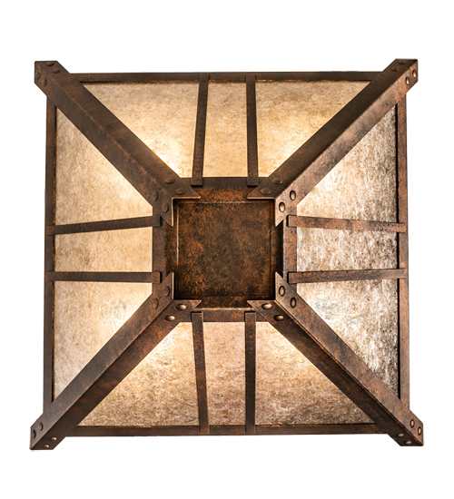 Arta 4 Light 32" Wide Semi-Flush Ceiling Fixture - Copper Finish