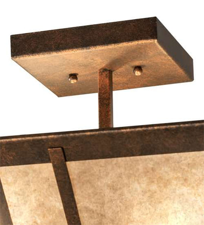 Arta 4 Light 32" Wide Semi-Flush Ceiling Fixture - Copper Finish