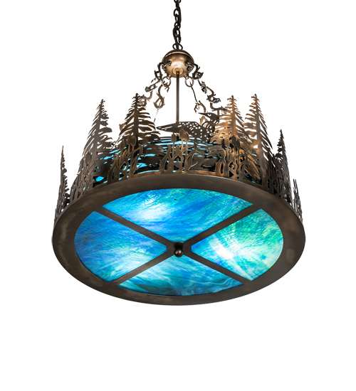 3 Light 26" Wide Abstract Pendant
