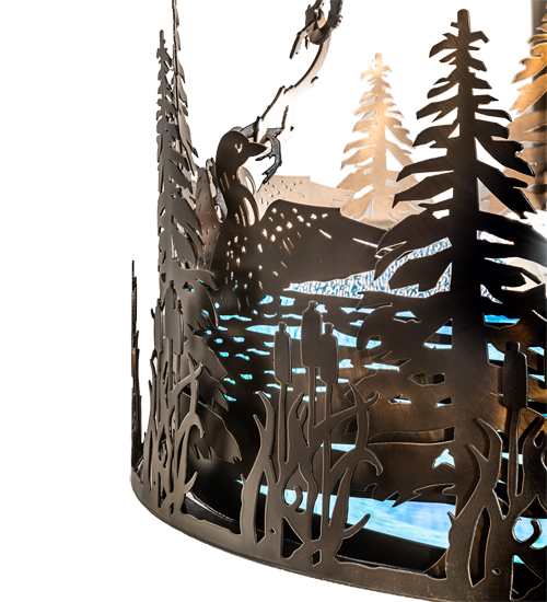 3 Light 26" Wide Abstract Pendant