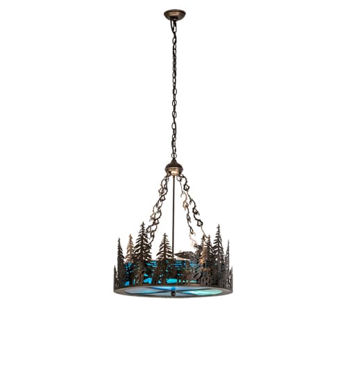 3 Light 26" Wide Abstract Pendant