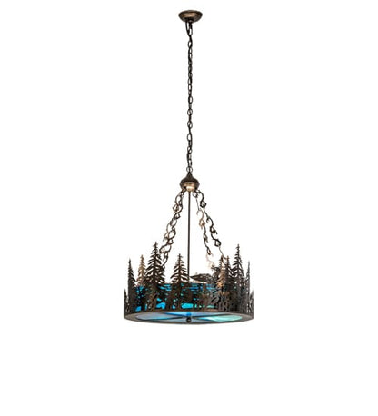 3 Light 26" Wide Abstract Pendant