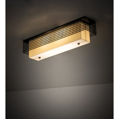 Meyda Tiffany Yardhouse 2 Light 24" Wide Flush Mount Ceiling Fixture