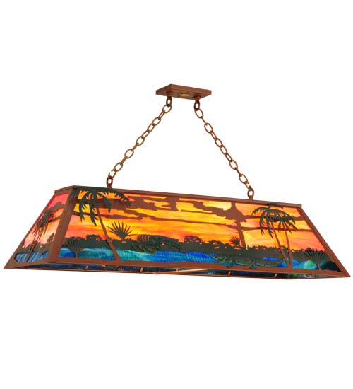Swamp 6 Light 12" Wide Linear Pendant