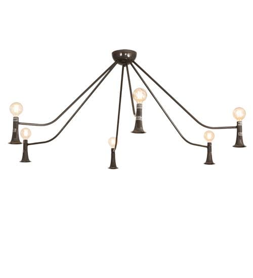 Alva 6 Light 76" Wide Abstract Chandelier