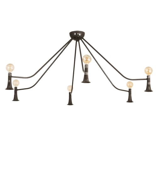 Alva 6 Light 76" Wide Abstract Chandelier